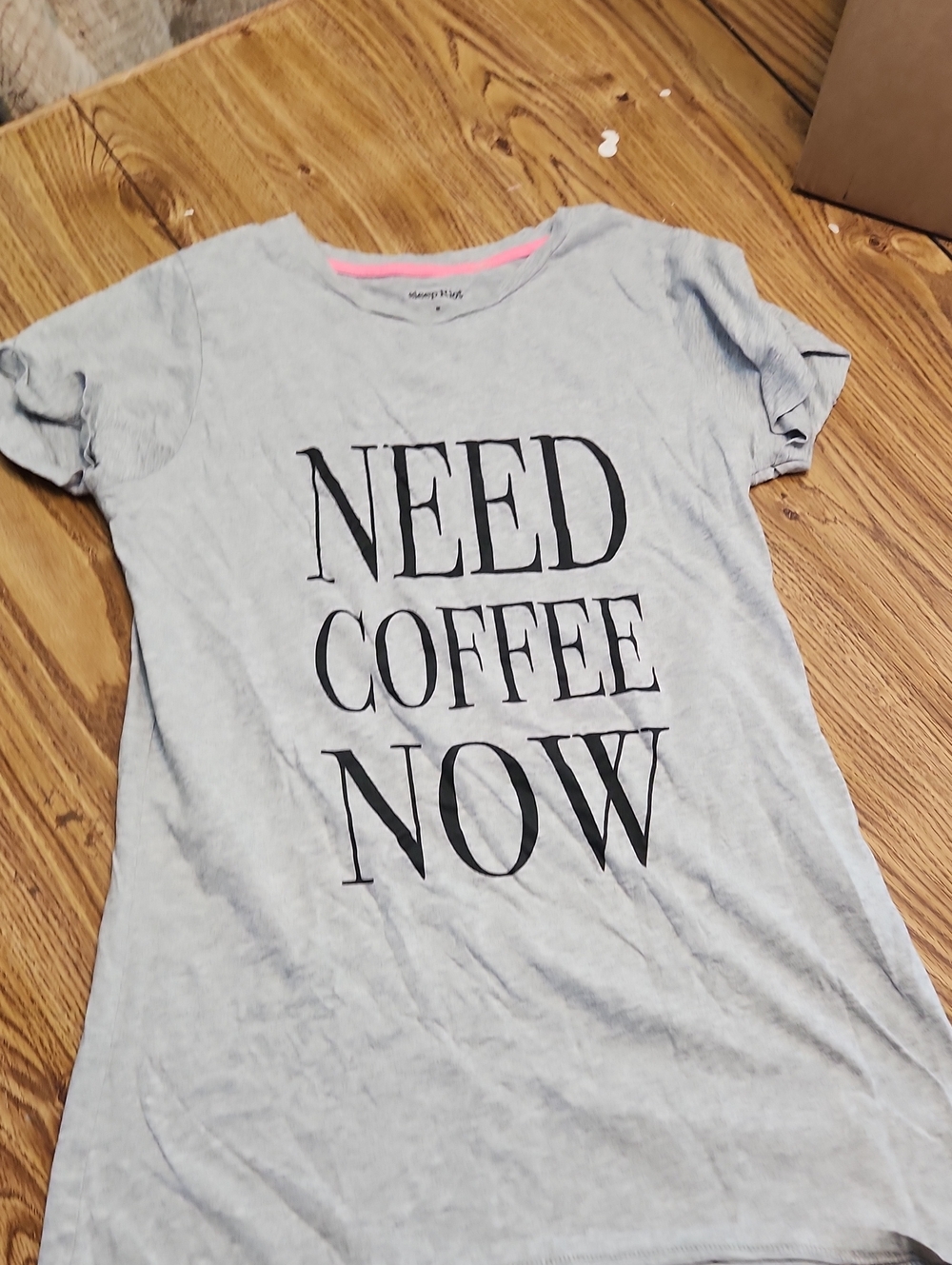 Gray 'NEED COFFEE NOW' Graphic Tee